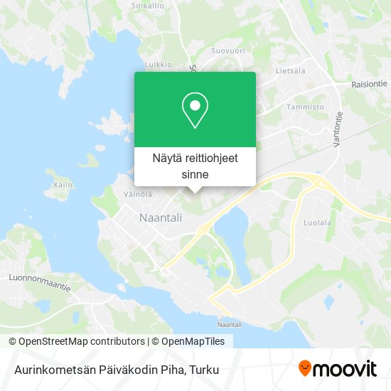 Aurinkometsän Päiväkodin Piha kartta