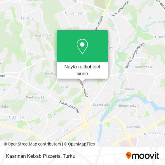 Kaarinan Kebab Pizzeria kartta