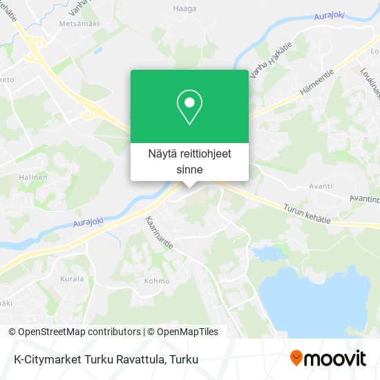 K-Citymarket Turku Ravattula kartta