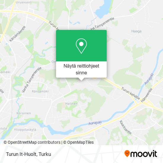 Turun It-Huolt kartta