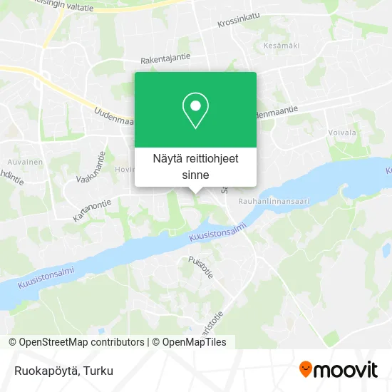 Ruokapöytä kartta