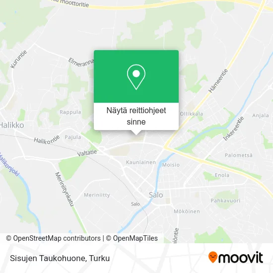 Sisujen Taukohuone kartta