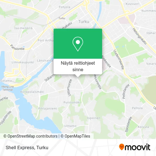 Shell Express kartta