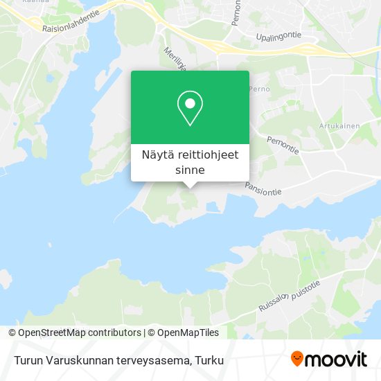 Turun Varuskunnan terveysasema kartta