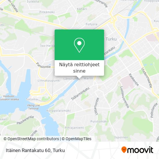 Itäinen Rantakatu 60 kartta