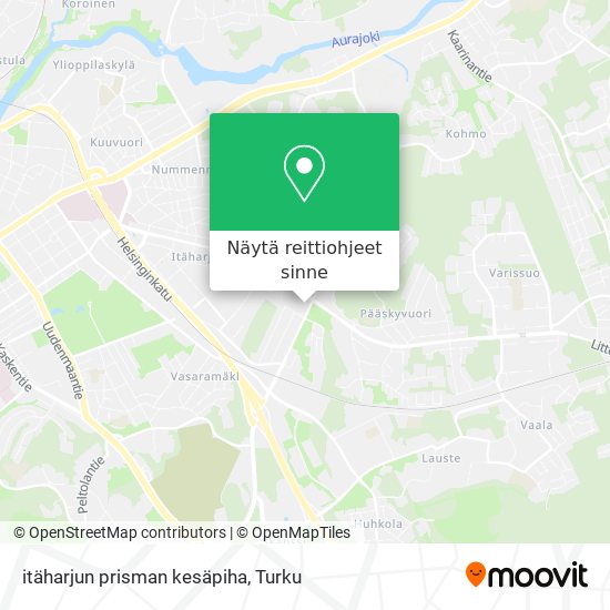 Kuinka päästä kohteeseen itäharjun prisman kesäpiha paikassa Turku  kulkuvälineellä Bussi?