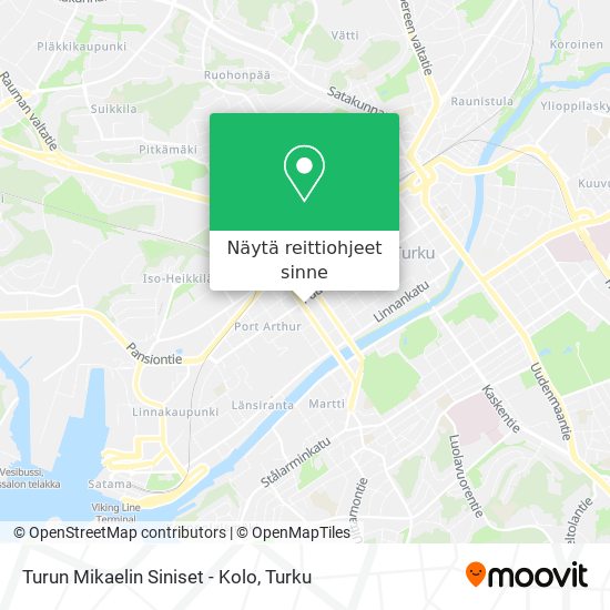 Turun Mikaelin Siniset - Kolo kartta