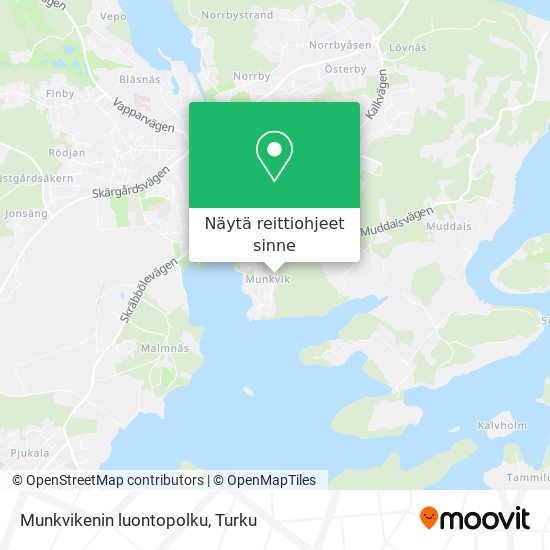 Munkvikenin luontopolku kartta