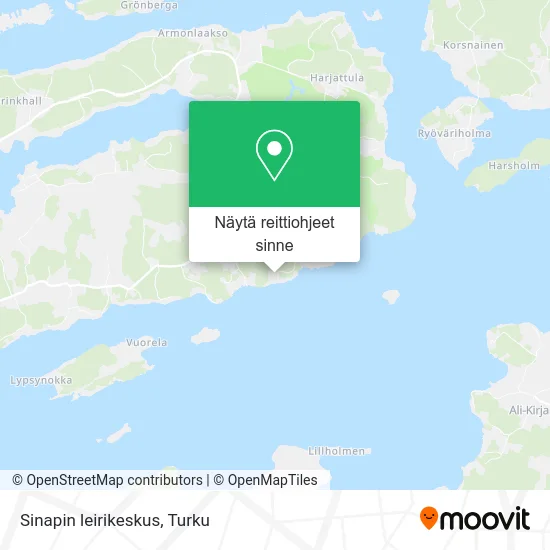 Sinapin leirikeskus kartta