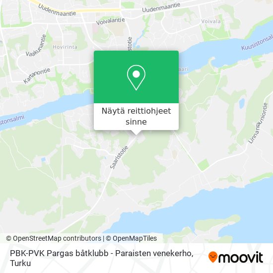 PBK-PVK Pargas båtklubb - Paraisten venekerho kartta