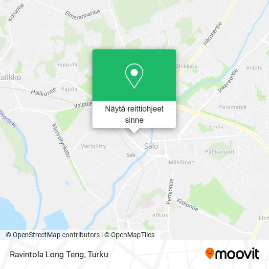 Ravintola Long Teng kartta