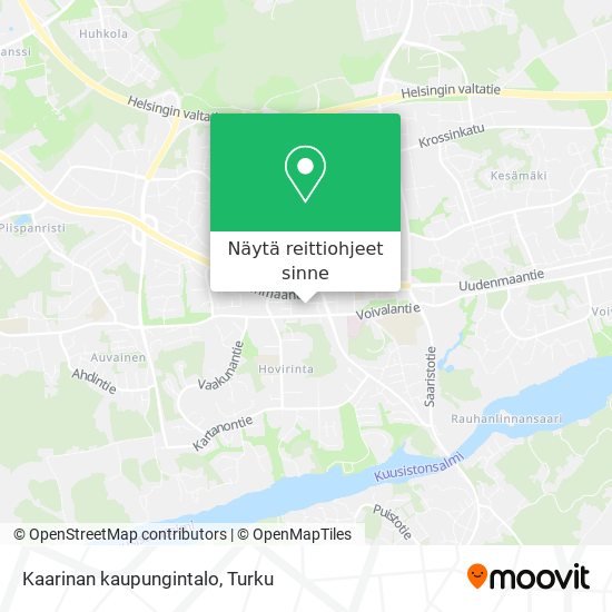 Kaarinan kaupungintalo kartta