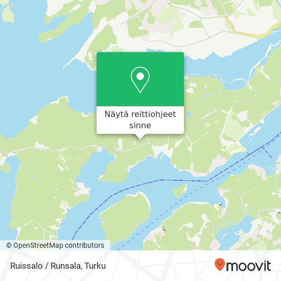 Ruissalo / Runsala kartta