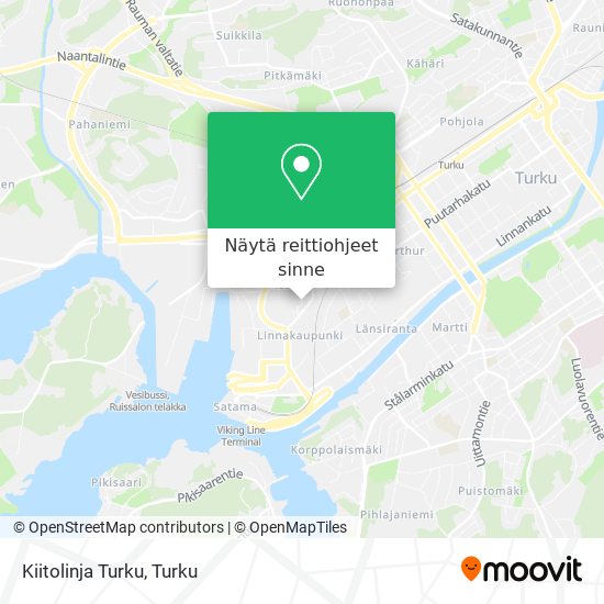 Kiitolinja Turku kartta