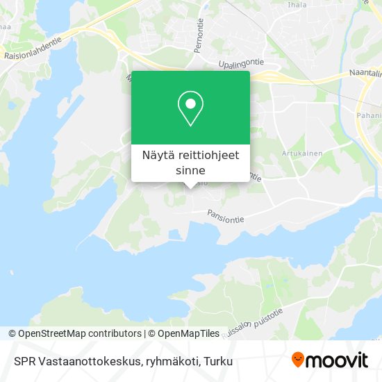 SPR Vastaanottokeskus, ryhmäkoti kartta