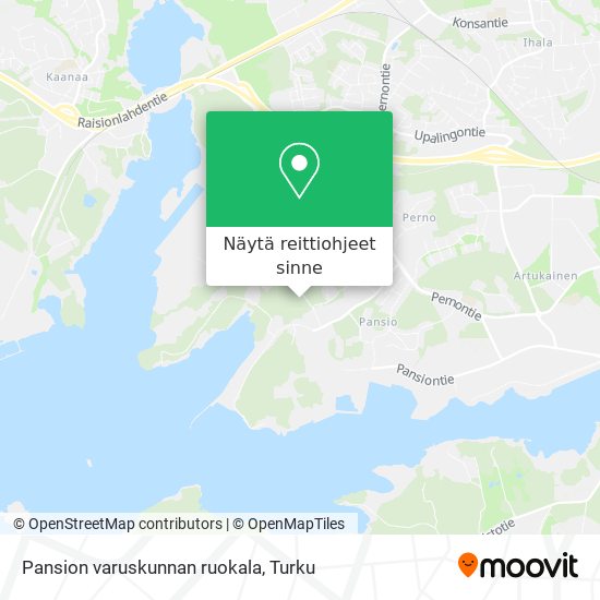Pansion varuskunnan ruokala kartta
