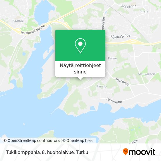 Tukikomppania, 8. huoltolaivue kartta