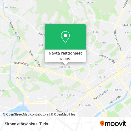 Sirpan etätyöpiste kartta