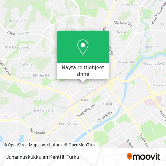 Juhannuskukkulan Kenttä kartta
