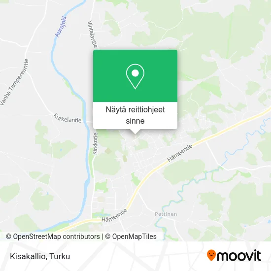 Kisakallio kartta