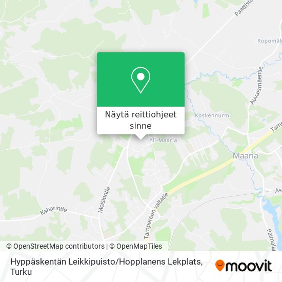 Hyppäskentän Leikkipuisto / Hopplanens Lekplats kartta