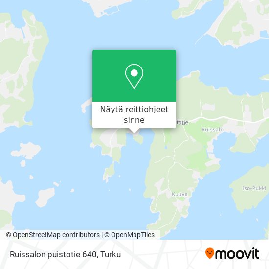 Ruissalon puistotie 640 kartta