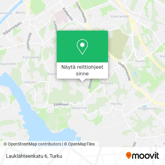 Lauklähteenkatu 6 kartta