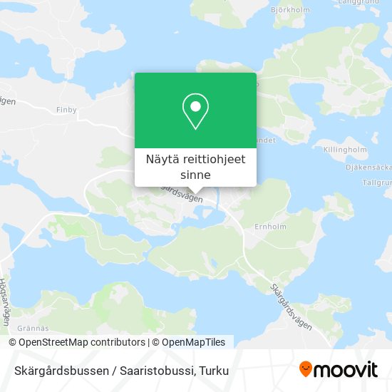 Skärgårdsbussen / Saaristobussi kartta