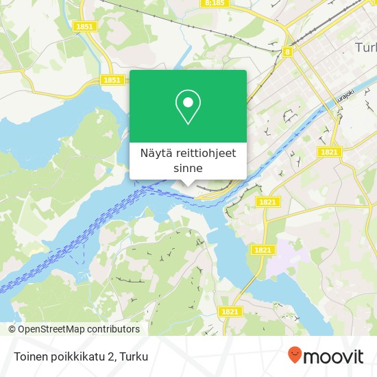 Toinen poikkikatu 2 kartta