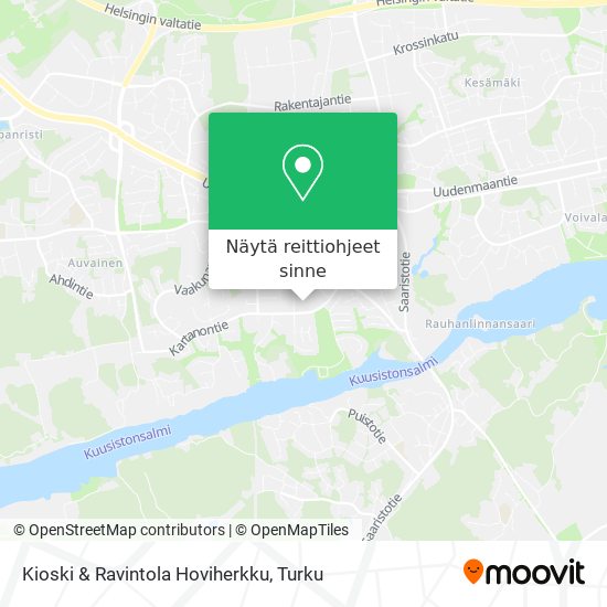 Kioski & Ravintola Hoviherkku kartta