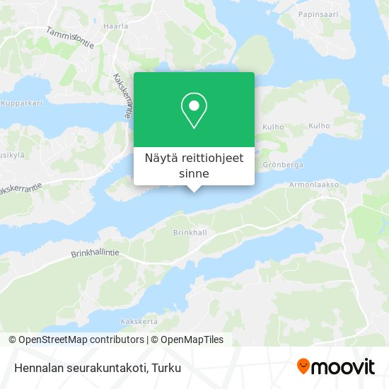 Hennalan seurakuntakoti kartta