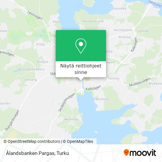 Ålandsbanken Pargas kartta