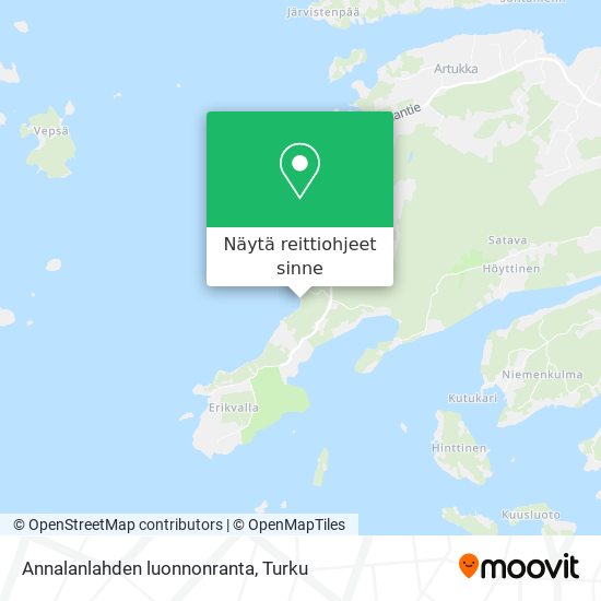 Annalanlahden luonnonranta kartta
