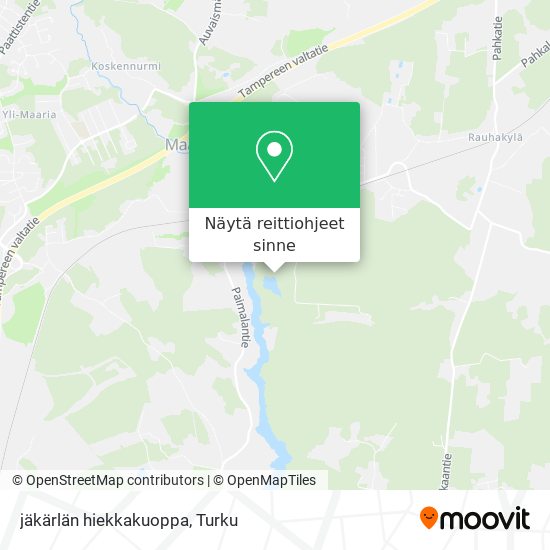 jäkärlän hiekkakuoppa kartta