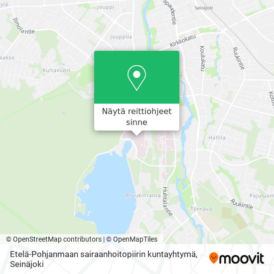 Etelä-Pohjanmaan sairaanhoitopiirin kuntayhtymä kartta