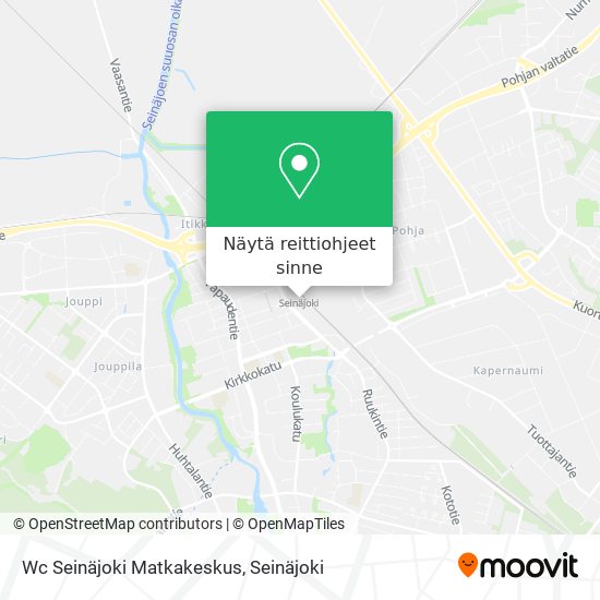 Wc Seinäjoki Matkakeskus kartta