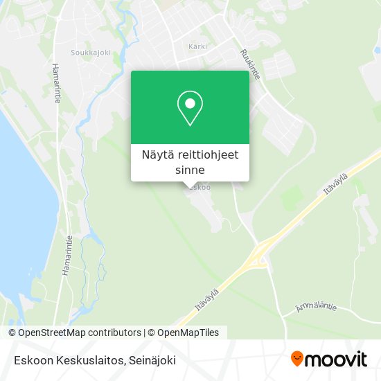 Eskoon Keskuslaitos kartta