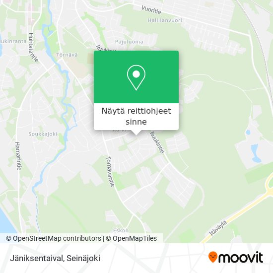 Jäniksentaival kartta