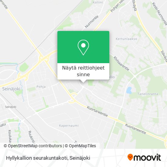 Hyllykallion seurakuntakoti kartta