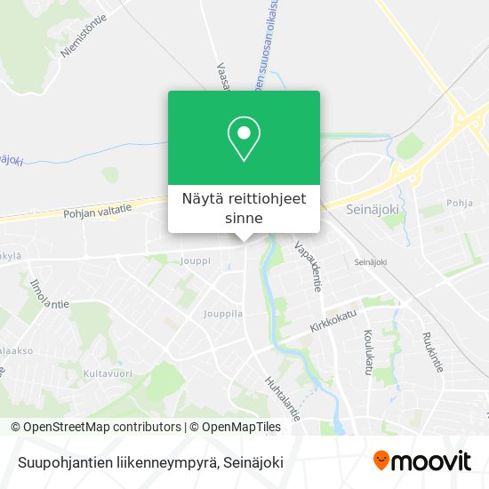 Suupohjantien liikenneympyrä kartta