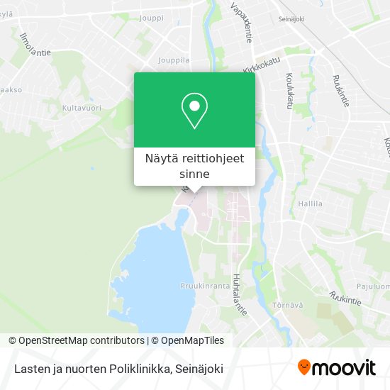 Lasten ja nuorten Poliklinikka kartta