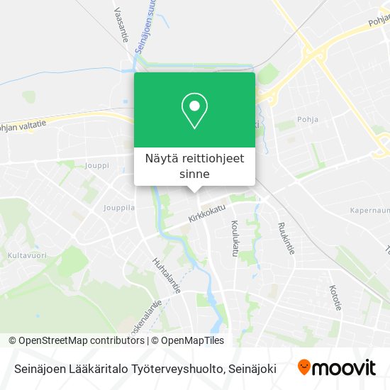 Seinäjoen Lääkäritalo Työterveyshuolto kartta