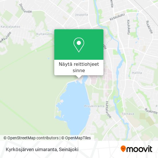 Kyrkösjärven uimaranta kartta