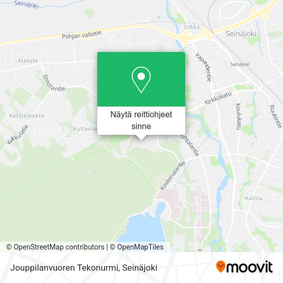 Jouppilanvuoren Tekonurmi kartta