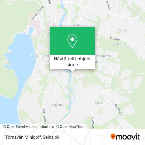 Törnävän Minigolf kartta