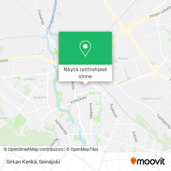 Sirkan Kenkä kartta