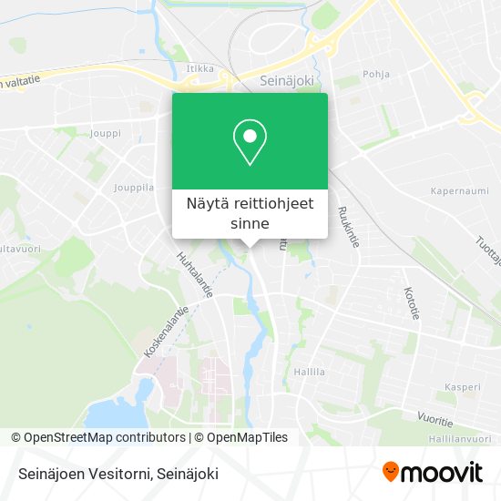 Seinäjoen Vesitorni kartta