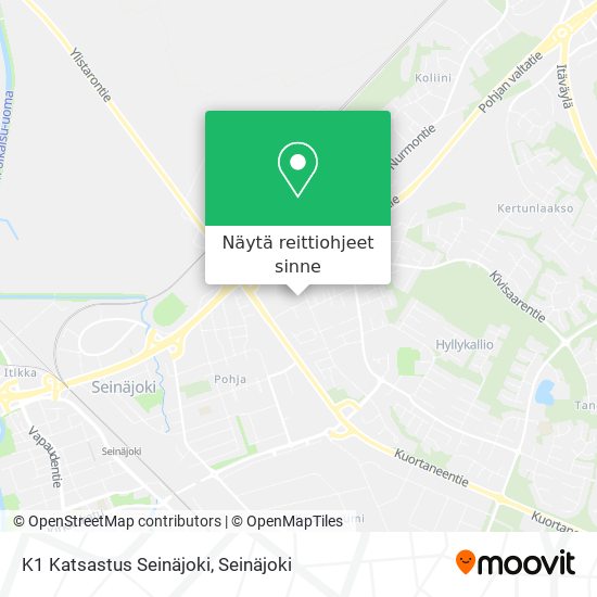 K1 Katsastus Seinäjoki kartta