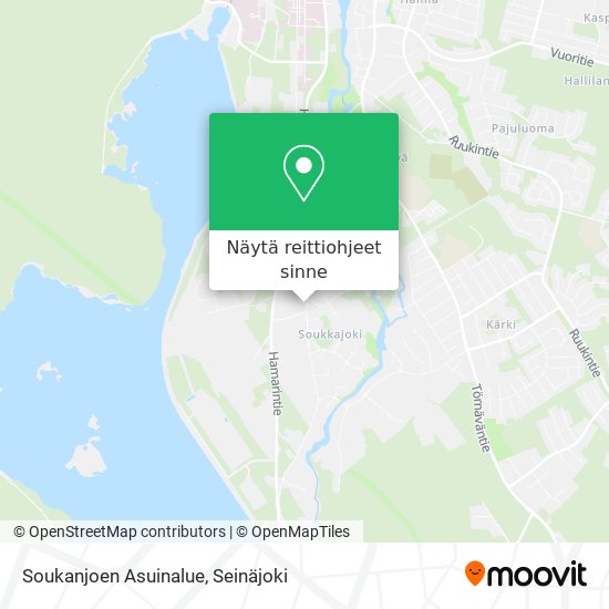 Soukanjoen Asuinalue kartta