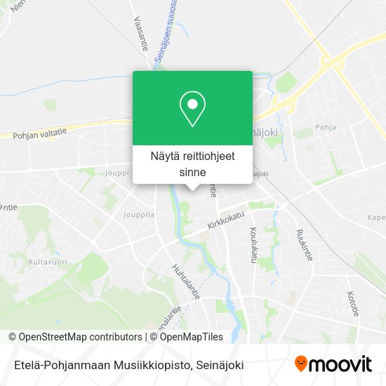 Etelä-Pohjanmaan Musiikkiopisto kartta